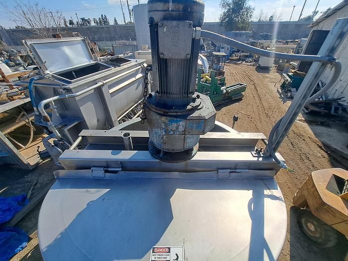 Used Tank, 500-Gallon, Stainless Steel, Scrape Agitation, Jacketed, #5991294