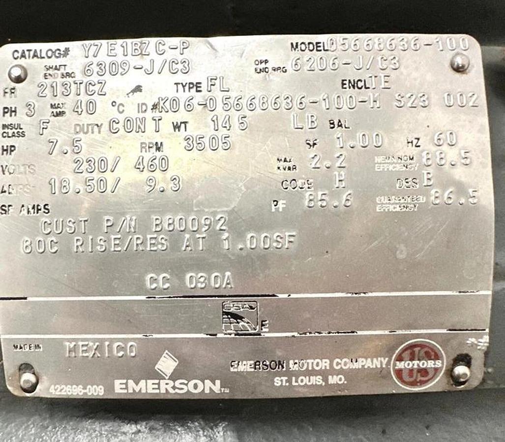 Used Mill, Inline, Grinder / Homogenizer, 7.5 HP, Explosion Proof, Arde Barinco Dicon 3MS, #5991666