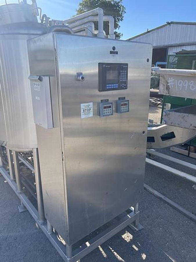 Used CIP System, Two-Tank System, 160 GPM, Walker Stainless, Allen-Bradley Controls, #5991954