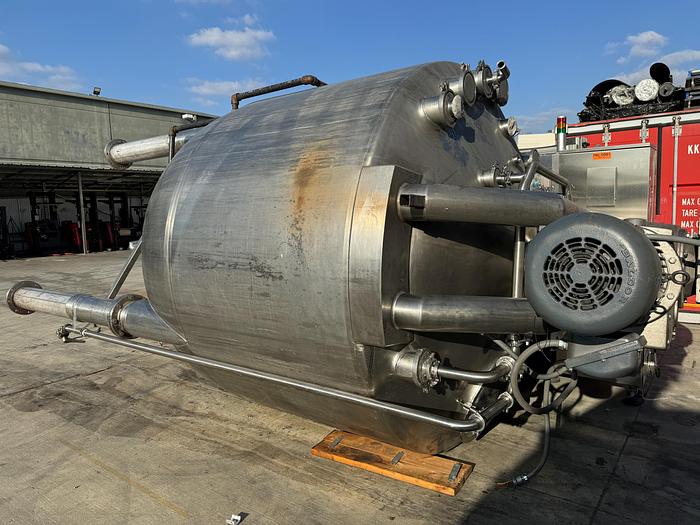 Used Kettle, 2,500 Gallon, Jacketed, Dbl Agitation, Feldmeier, #5991021