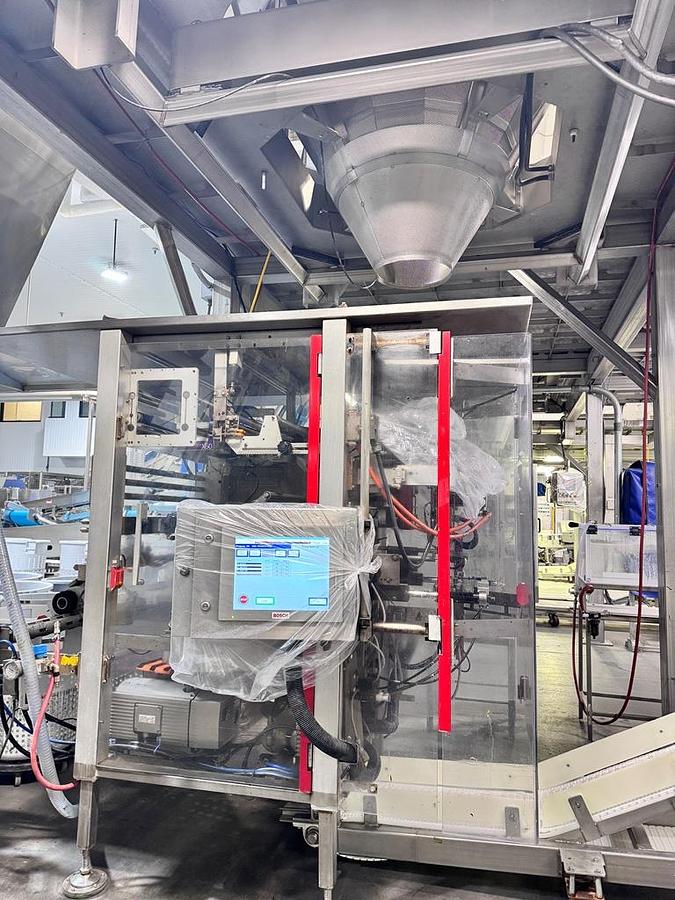 Used **AUCTION ITEM** Filling Line, Bag, Ishida Combination Scale, Bosch SV 3800 Bagger, Elevator, Produce, #5991861