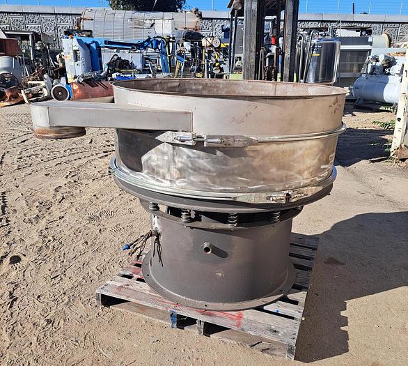 Used Screen, 48" Diameter, S/st, Single Deck, 2.5 HP