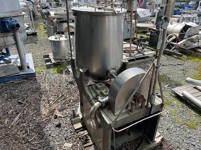 Used Mixer, Cheese, 5 CF, 316 Stainless Steel, Kraft, Pear Shaped, Agitated #S527450