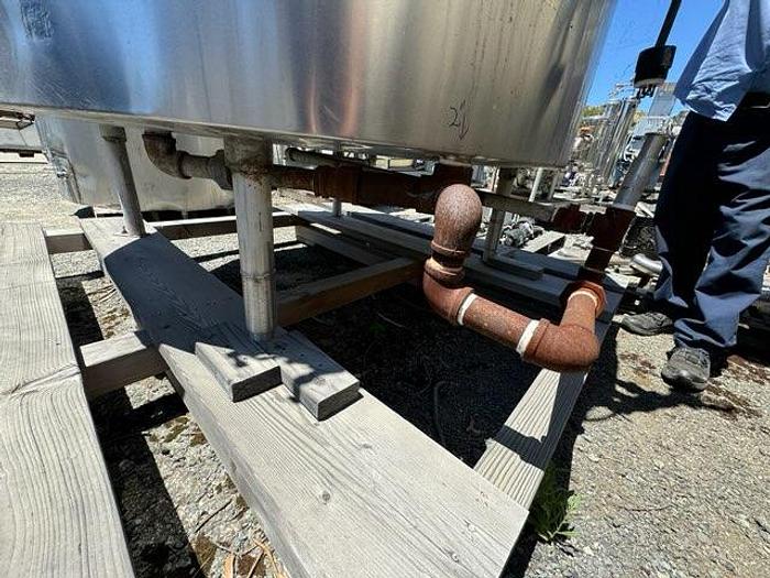 Used Tank, 500 Gallon, S/st, Jkt, Agit, Mojonnier #C744154