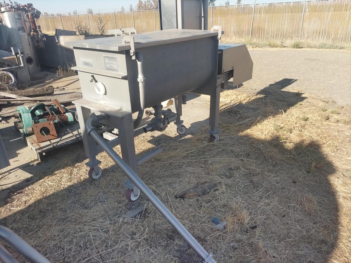 Used Mixer, Ribbon, 18 CF, Blentech, Jacketed, Stainless Steel, #5991892
