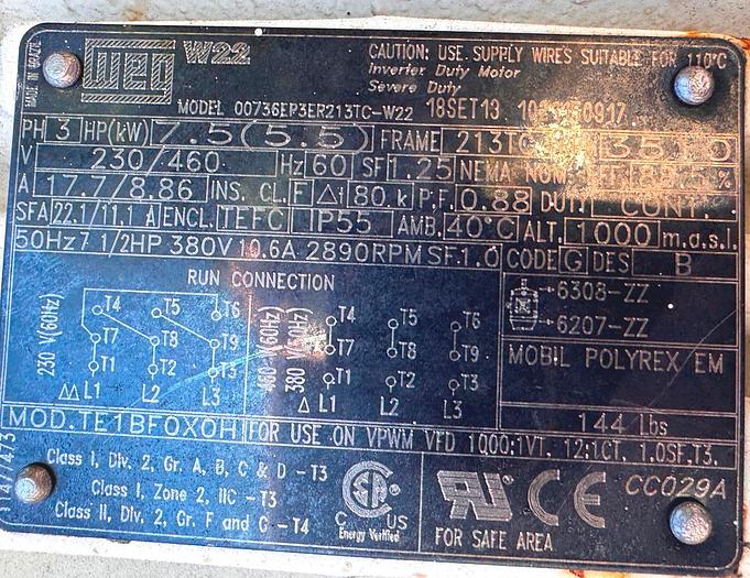 Used Tank, 250 Gallon Total, Dual Tank, High Shear Mixing Skid, #5991228