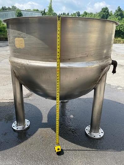 Used Kettle, 200 Gallon, 316 Stainless Steel, Jacketed, Lee Industries, #5991219