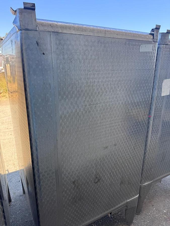 Used Tank, 529 Gallon, Stainless Steel Tote Tank, 48" x 48" Qty. - 4, #5991808