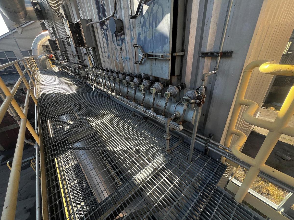 Used Dust Collector, 4,500 SF, 50,000 CFM, High Temp, Insulated, #5991542