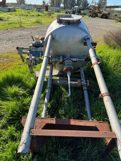 Used Tank, 100 Gallon, Stainless Steel, Dish Top & Bottom, 36" x 24" #S745488