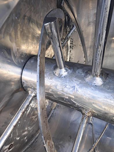 Used Mixer, Ribbon, 350 Cubic Feet, Stainless Steel, 100 HP #S745353