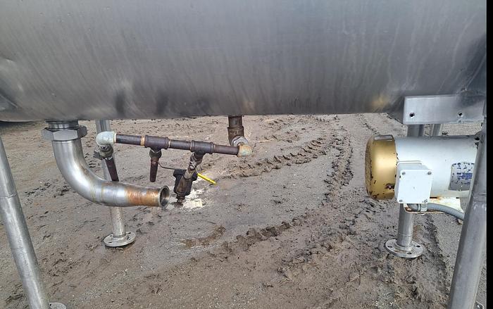 Used Kettle, 200 Gallon, S/St, Jkt, Horizontal Trough, Agitated #C745042