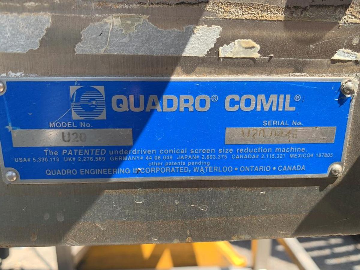 Used Mill, Quadro, Model U20, Stainless Steel, 7.5 HP, #