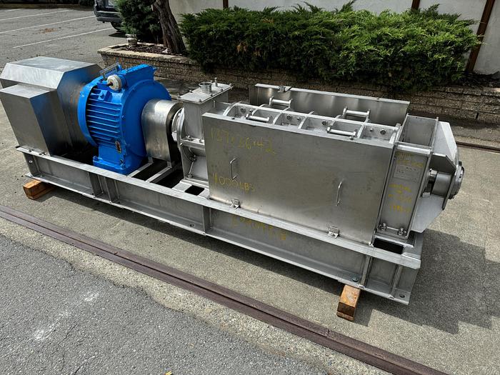 Used Refiner, Screw, 350mm diameter, Stainless Steel, 30 HP, Surimi #5990958