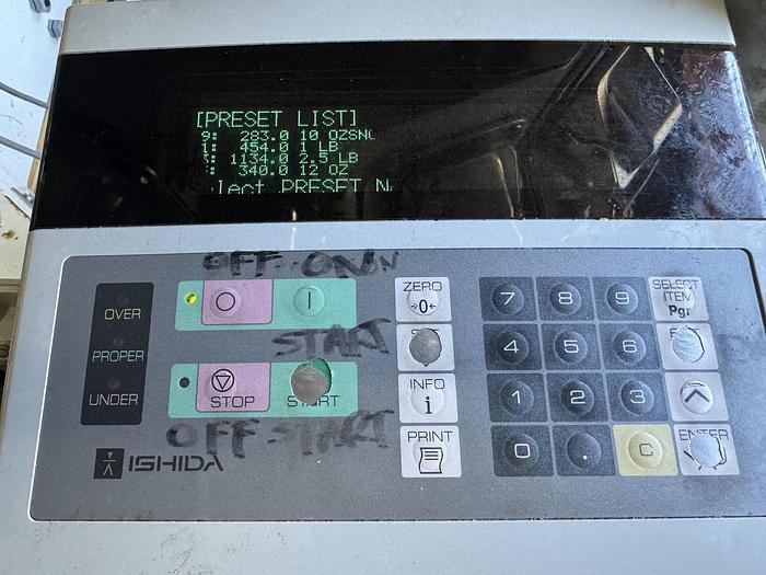 Used Filler, Form, Fill & Seal, Ilapak, Vegatronic, Ishida Scale #C743406