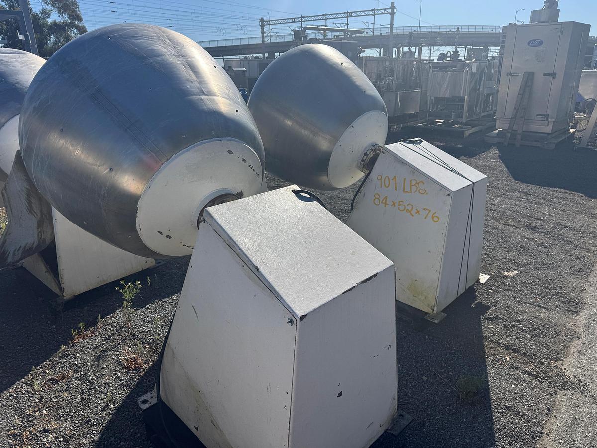 Used Coating Pan, 48" Diameter, Stainless Steel,  Baffles, (4) Available, #5991573