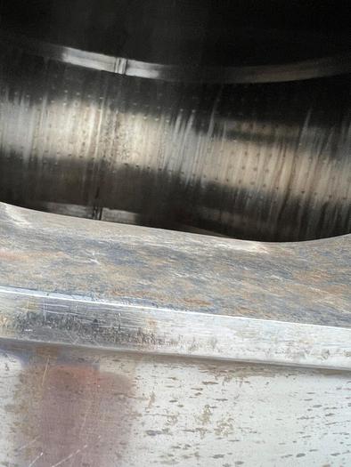 Used Stainless Steel 1,000 Gallon Jacketed Tank with Steep Cone Bottom