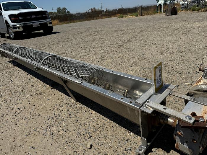Used Conveyor, Screw, 6" X 10', Stainless Steel, 3/4 HP, #5880211