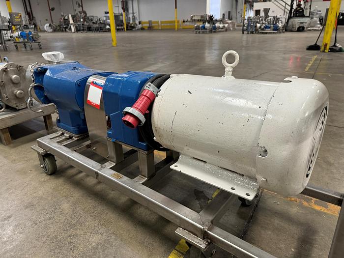 Used Pump, Positive, Waukesha, 130, 15 HP, 3" In/Out, Top Feed, #5991044