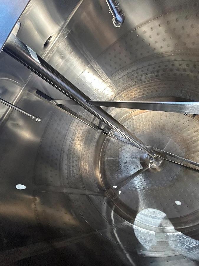 Used Tank, 1,000 Gallon, Stainless Steel, Jacketed, Agitated, Process Tank, Qualtech, #5991884