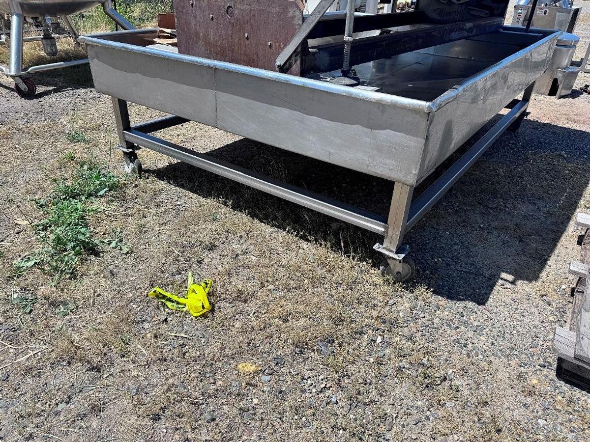 Used Cooling Pan, Stainless Steel, 5-1/2' x 8'2", #5991803
