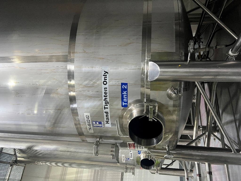 Used Tank, 9,000 Gallon, Feldmeier, Agitated, Stainless Steel, Cone Bottom, Qty 3, #5991617