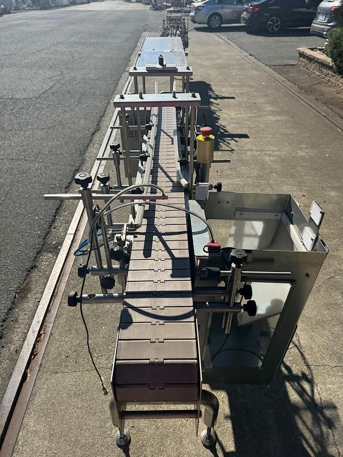 Used Conveyor, Belt, 6" X 6.5’, Stainless Steel, Plastic Belt, Air Reject, #5991590