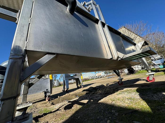 Used Washer, Prewash Tank, Stainless Steel, 22" Wide Cleated Belt, Z-Frame - #5355604