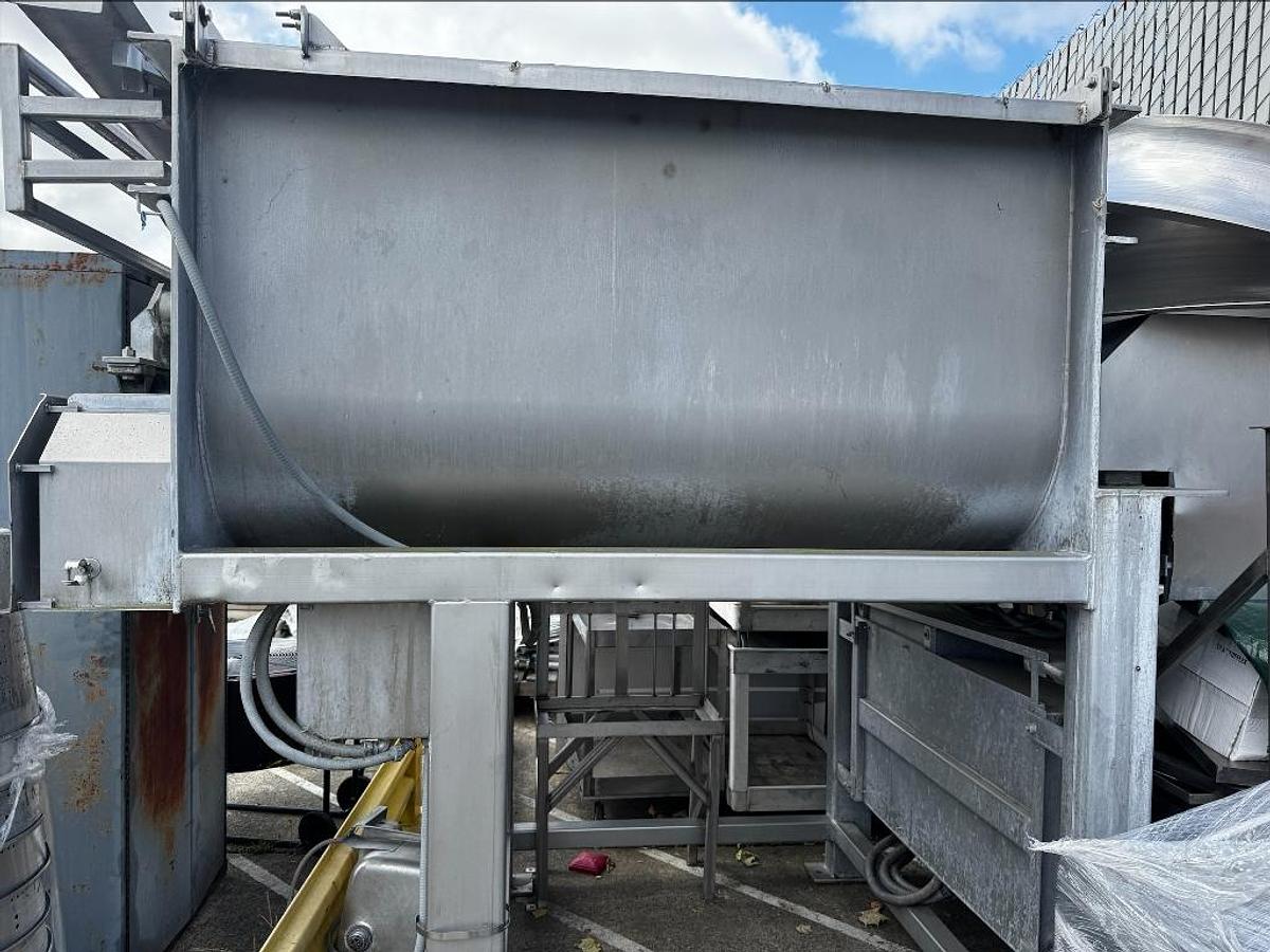 Used Mixer, Ribbon, Stainless Steel, Double Spiral Ribbon Blender, Model DM-28072-R, #5991836
