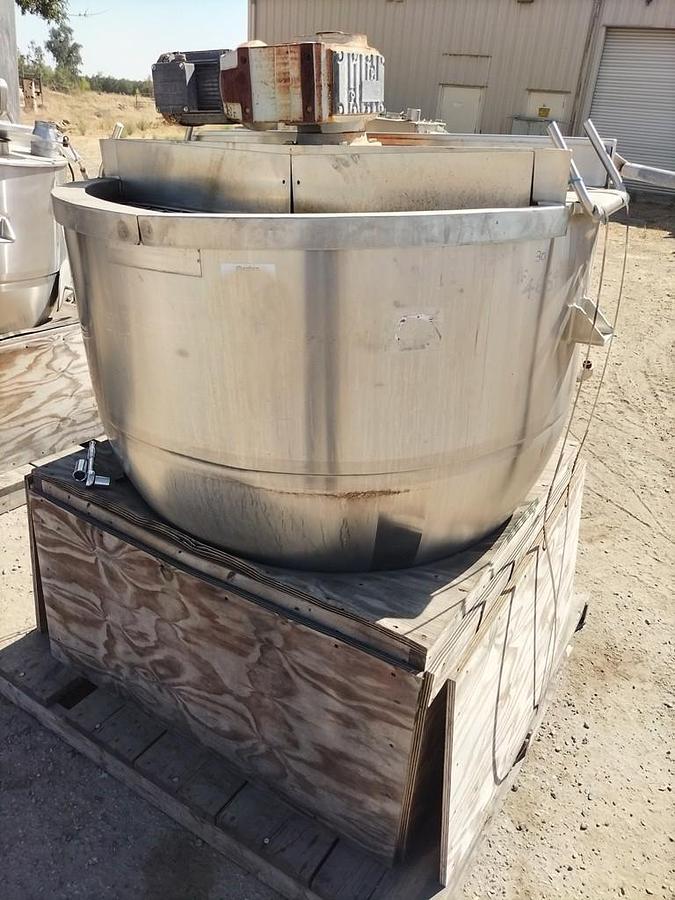 Used Kettle, 300 Gallon, Stainless Steel, Jacketed, Scrape Surface Agitation, Mueller,#5991921