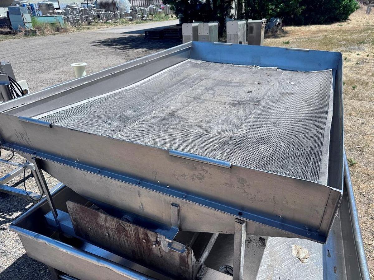 Used Cooling Pan, Stainless Steel, Screen Deck, 5' x 88", #5991800