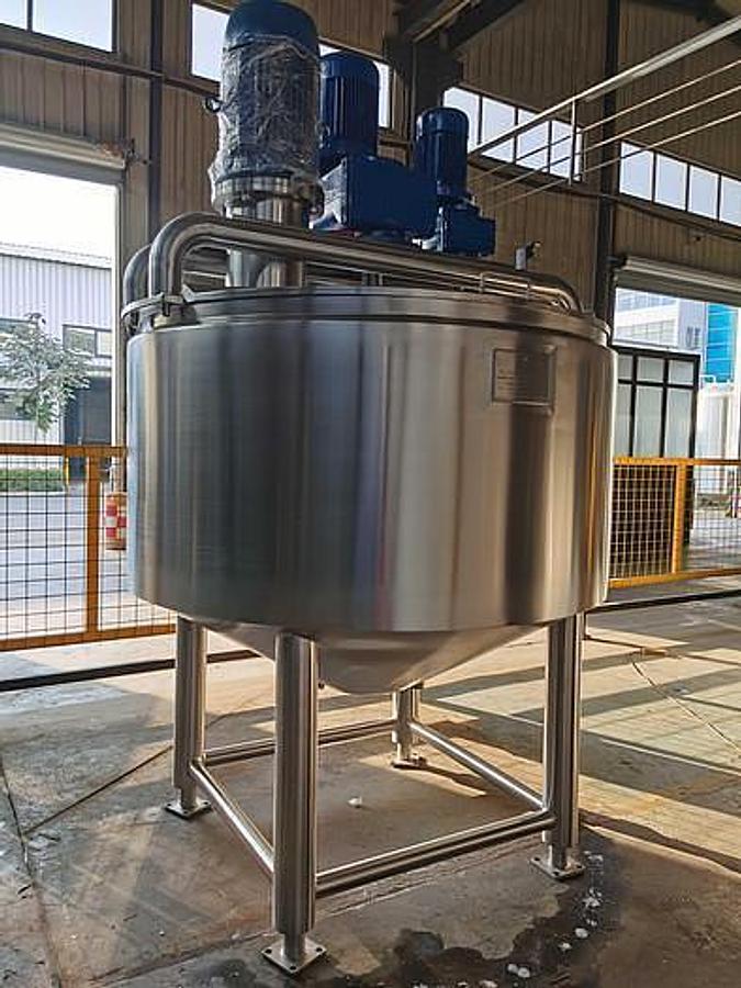 Used Tank, 20,000 Gallon, Triple Motion High Shear, 316L Stainless Steel, 75 PSI, Jacket, #5991702