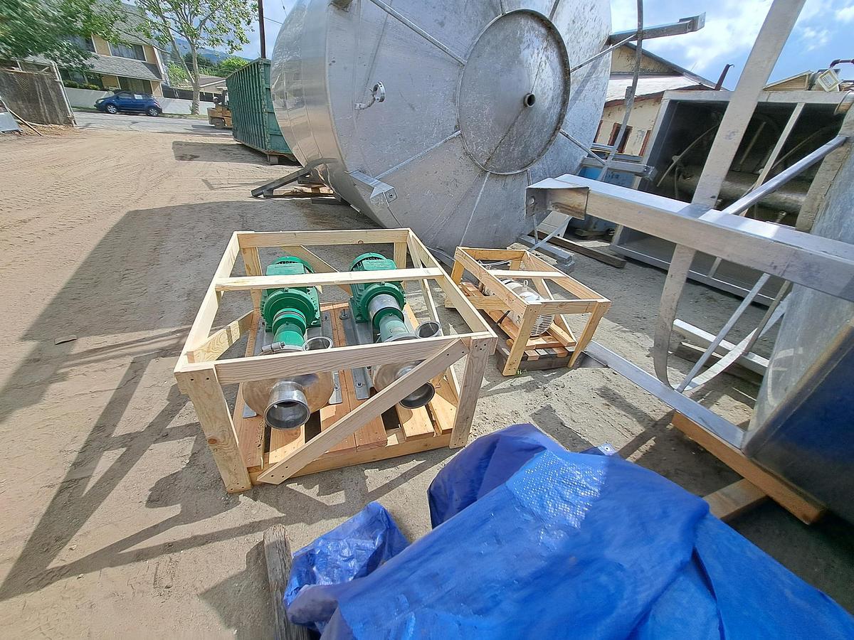 Used Pump, Centrif., 20/22 HP, S/st, 4" x 6", Sanitary, S742773