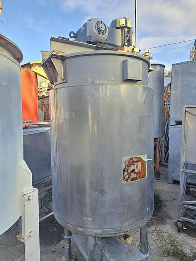 Used Tank, 441 Gallon, S/st, Jkt, Agit, 44" x 66", DB/FT, RAS #C741854