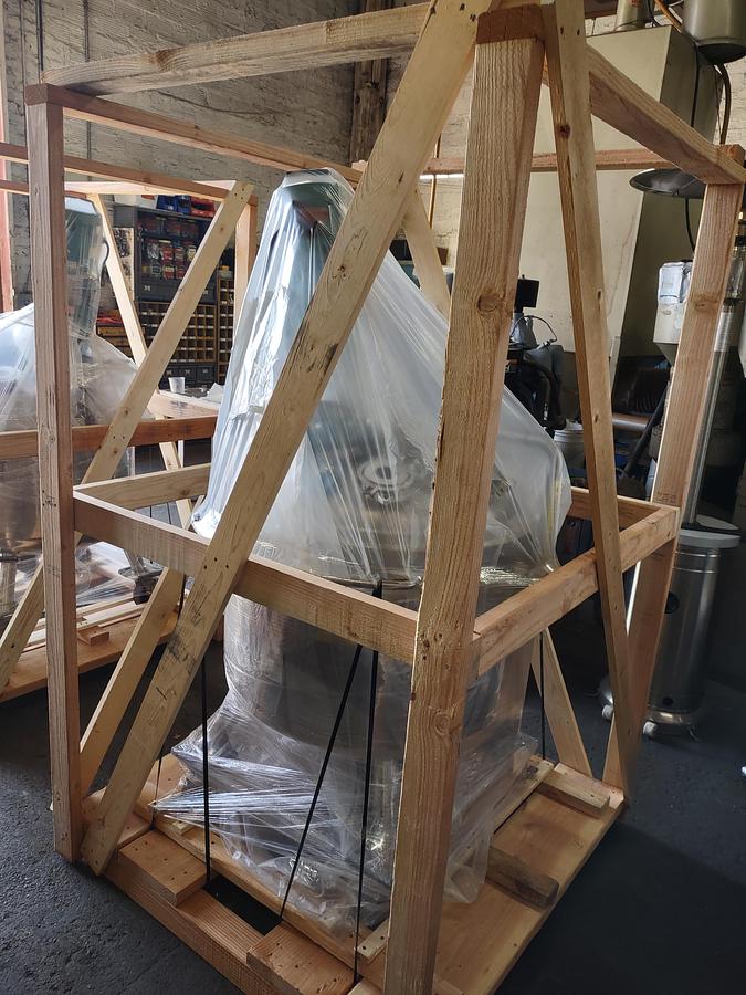 Used Tank, 50 Gallon (200 Liters), 316L Stainless Steel, Jacketed, 45 PSI Internal, Agitated #5991202