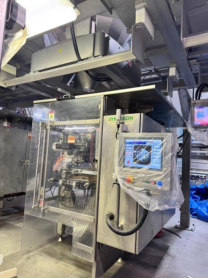 Used **AUCTION ITEM** Filling Line, Bag, Ishida Combination Scale, Bosch Bagger, Elevator, Produce, #5991849