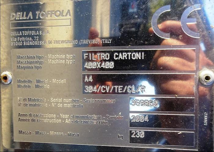 Used Filter, P&F, 15" X 15", S/st, (38) Plates, Wine Pad Filter, #S742746