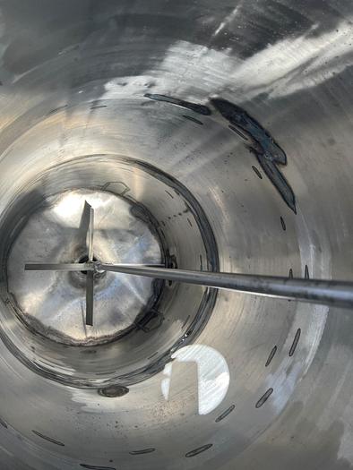 Used Tank, 100 Gallon, Stainless Steel, Agitated, Dish Bottom #S745084
