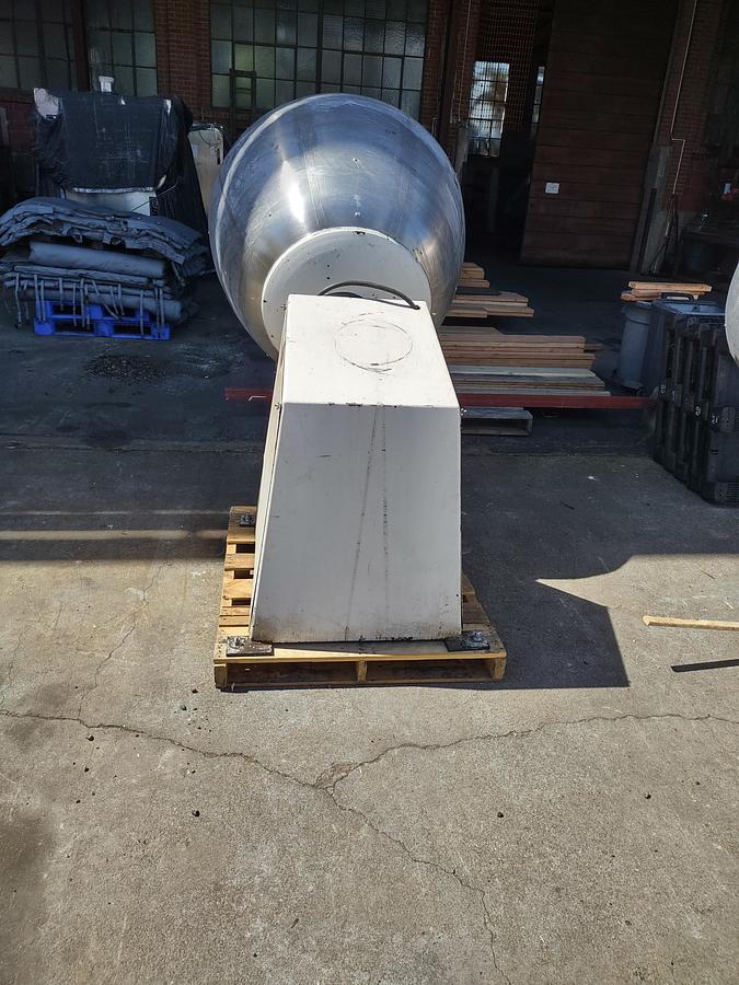 Used Coating Pan, 48" Diameter, Stainless Steel, Baffles, #5991573