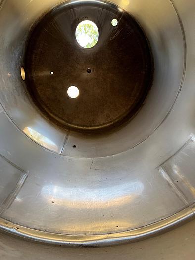 Used Tank, 2,000 Gallon, Stainless, 6'x11', Cone Bottom #S745052