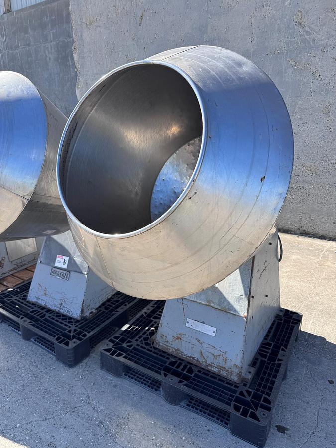 Used Coating Pan, 39" Diameter x 40" Deep, Colton, SSV, Stainless Steel, #5991879