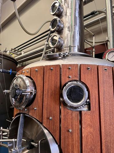 Used Still, 220 Gallon, S/st, Column, Condenser, Steam Heated, Insulated #C745096