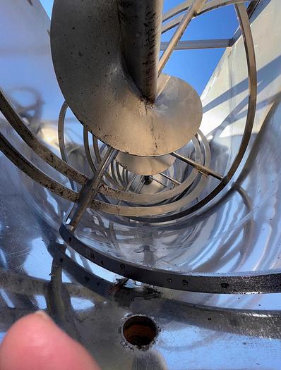 Used Mixer, Ribbon, 50 CF, Stainless Steel, 10 HP, #5991132