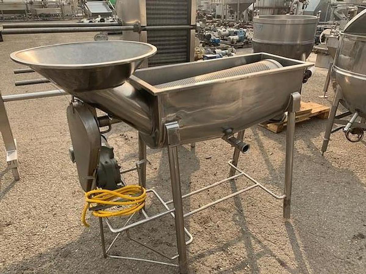 Used Separator, Fine Saver,  Stainless Steel, Rotary Drum Separator, 1/3 HP Drive, #5991937