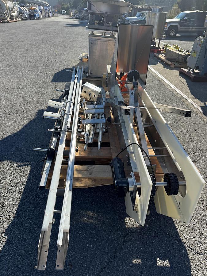 Used Jar Filling & Capping Line, Inline Filling Systems, Piston Filler, Capper & Cap Feeder, #5991602