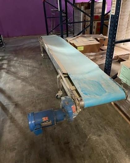 Used Conveyor, Belt, 20" X 152", Stainless Steel, FEC, 1/2 HP #C745225
