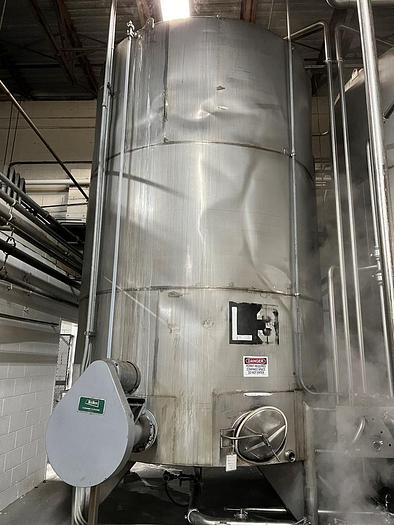 Used Tank, 6,000 gallon, S/st, 8'x15', Agitated, CB, Pump #C745007