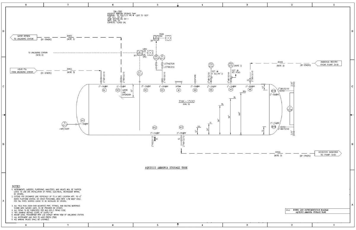 Used Tank, 13,400 Gallon, 304L Stainless Steel, Horizontal, Pressure/Vacuum, ASME, 2018, #5991712