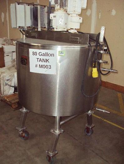 Used Lee Industries 80 Gallon Kettle, Dual Action Agitation, Jacketed - #4576708