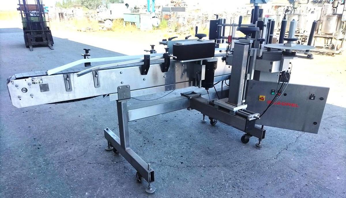 Used Labeler, Pressure Sensitive, Quadrel Econoline E100, 2021, Stainless Steel, #5991957